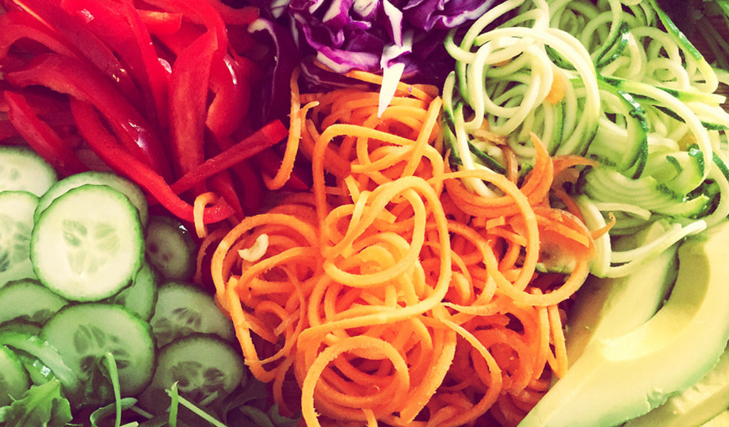 A rainbow of vegetables